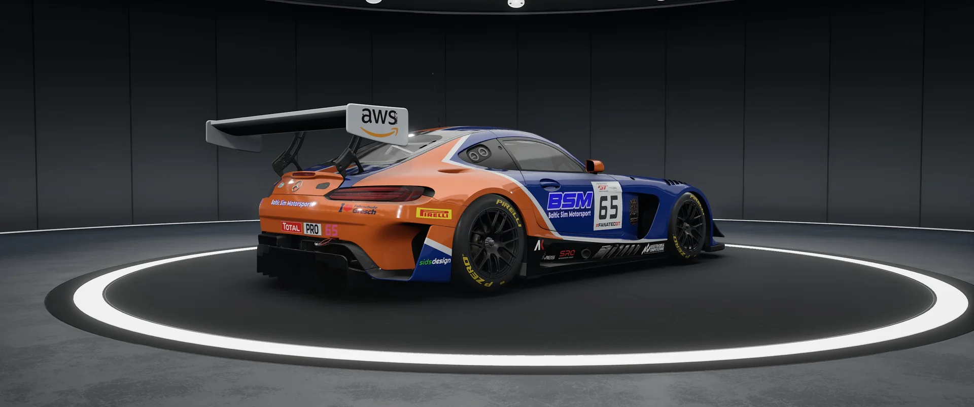BALTIC SIM MOTORSPORT Mercedes – Original-Livery, Ansicht 2