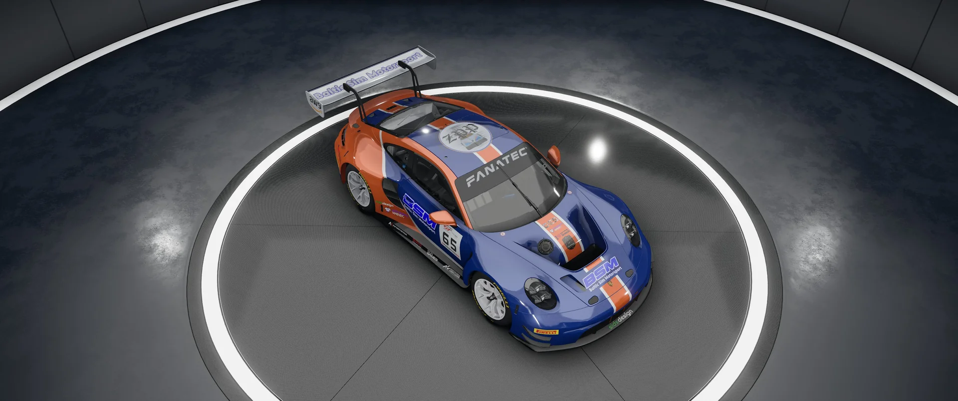 BALTIC SIM MOTORSPORT Porsche – Original-Livery, Ansicht 2