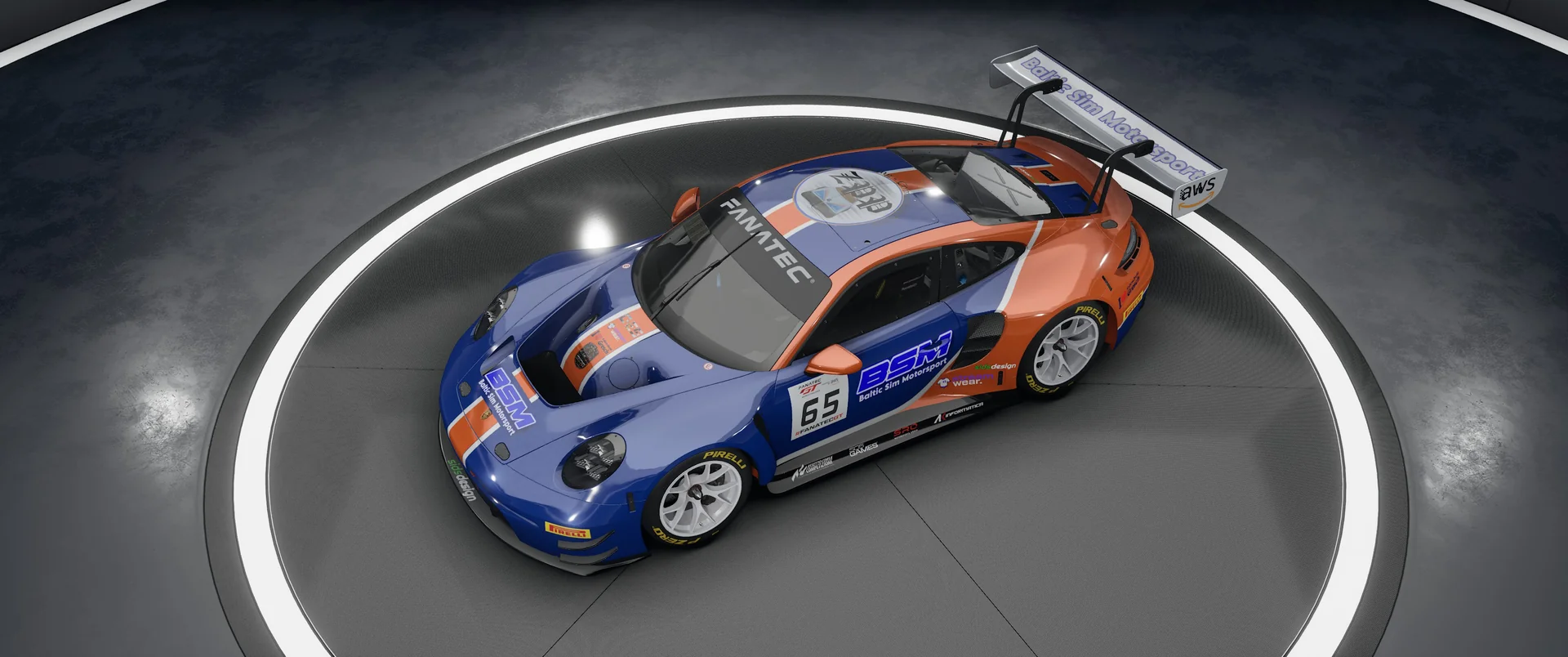 BALTIC SIM MOTORSPORT Porsche – Original-Livery, Ansicht 3