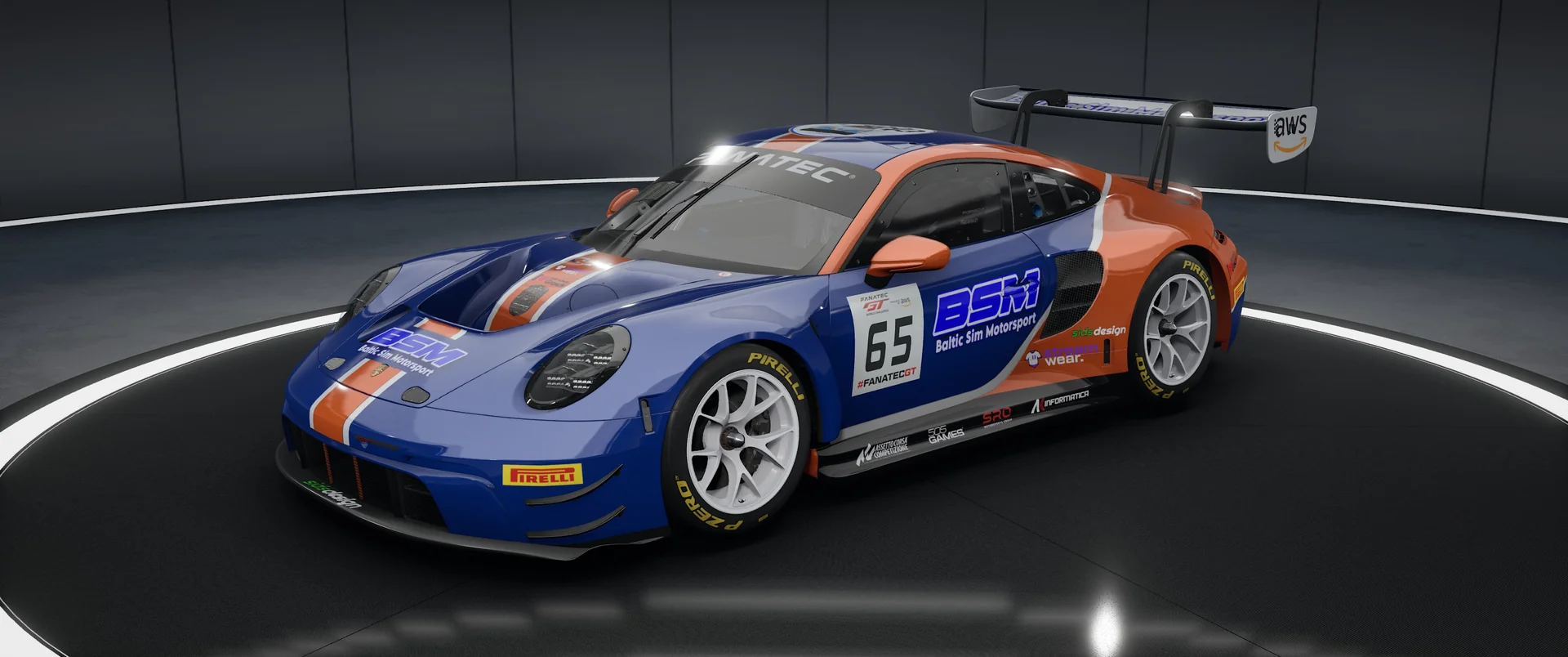 BALTIC SIM MOTORSPORT Porsche – Original-Livery, Ansicht 5